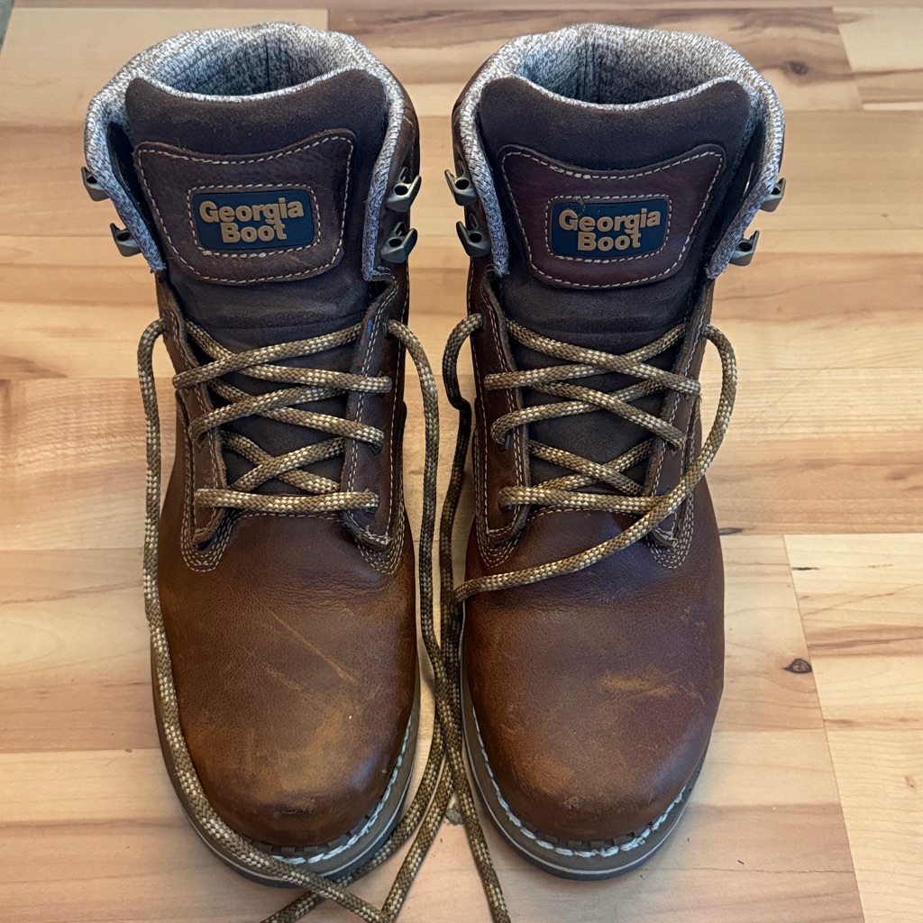 Composite Toe Georgia Boot Men’s Brown Leather Lace-Up Work Boot